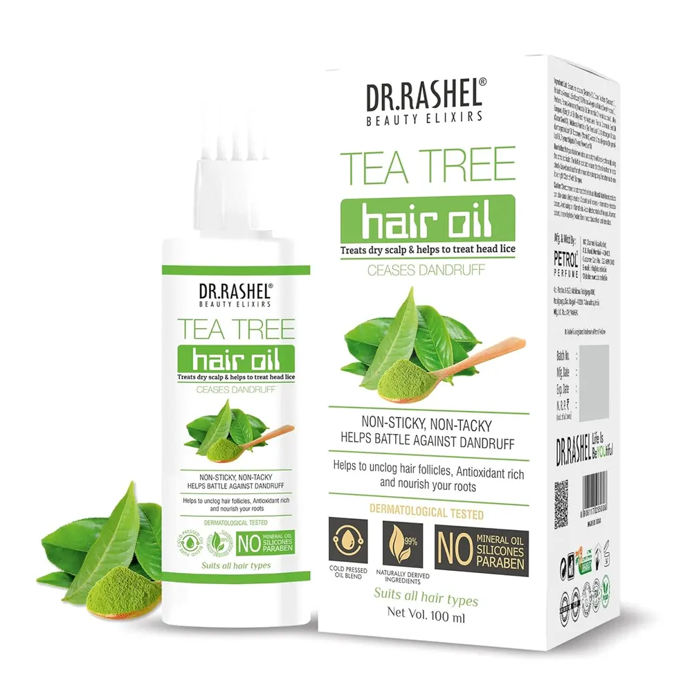 Dr Rashel Tea Tree Hair Oil Ceases Dandruff 100Ml