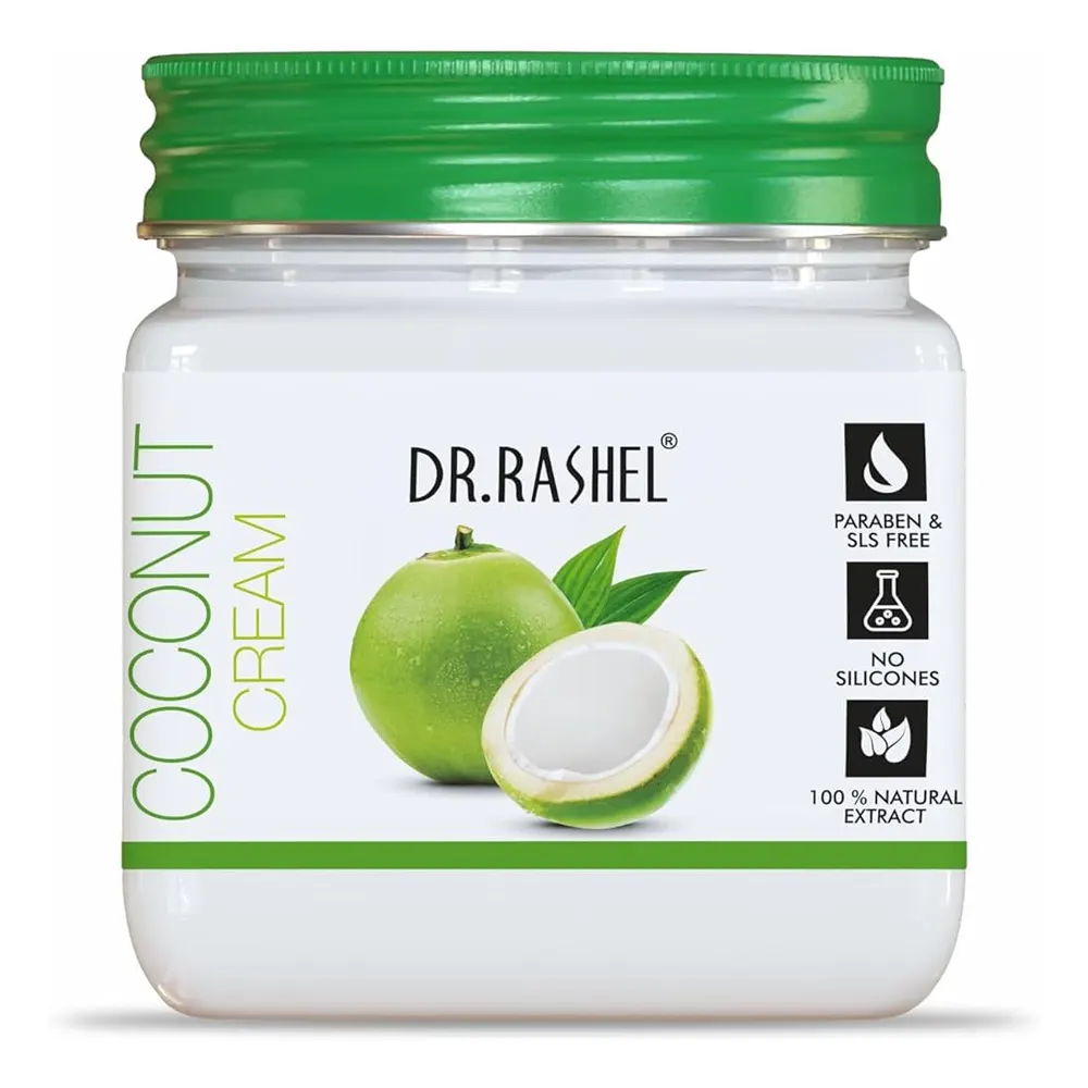 Dr Rashel Tender Coconut Face & Body Cream Smoothes Skin 380Ml