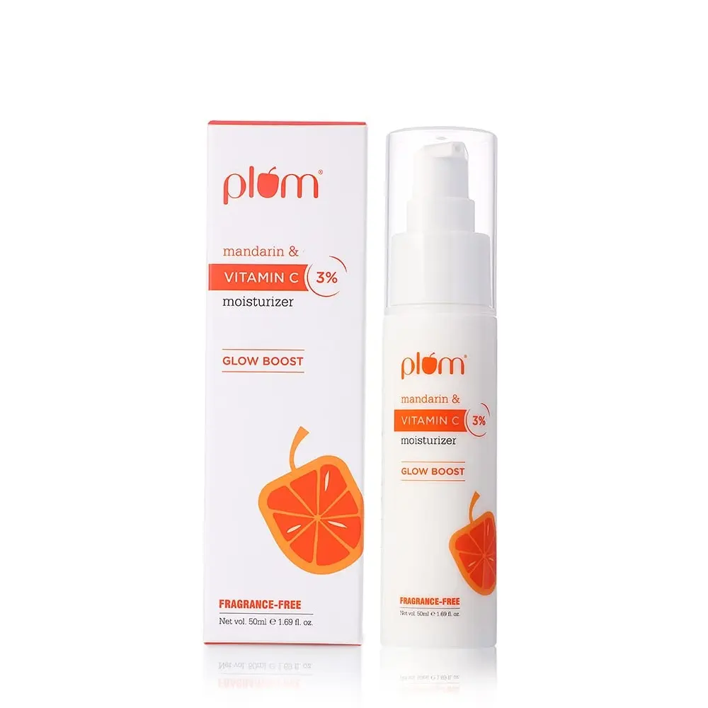Plum Mandarin & Vitamin C Moisturizer Glow Boost Fragrance Free 50Ml