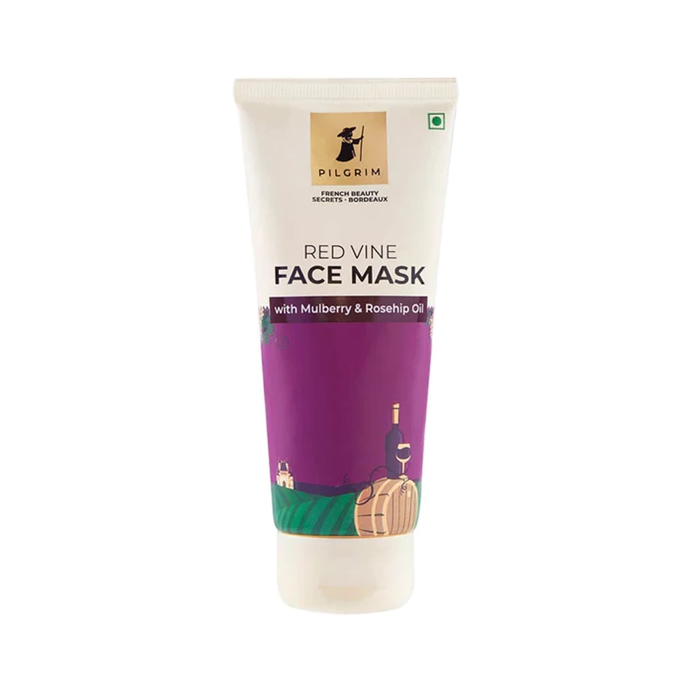 Pilgrim French Beauty Secrets Red Vine Face Mask With Mulberry & Rosehip Oil 100G