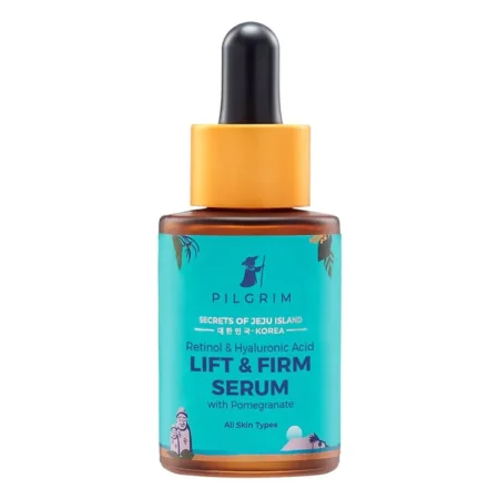 Pilgrim Secrets Of Jeju Island Korea Retinol & Hyaluronic Acid Lift & Firm Serum With Pomegranate All Skin Types 30Ml