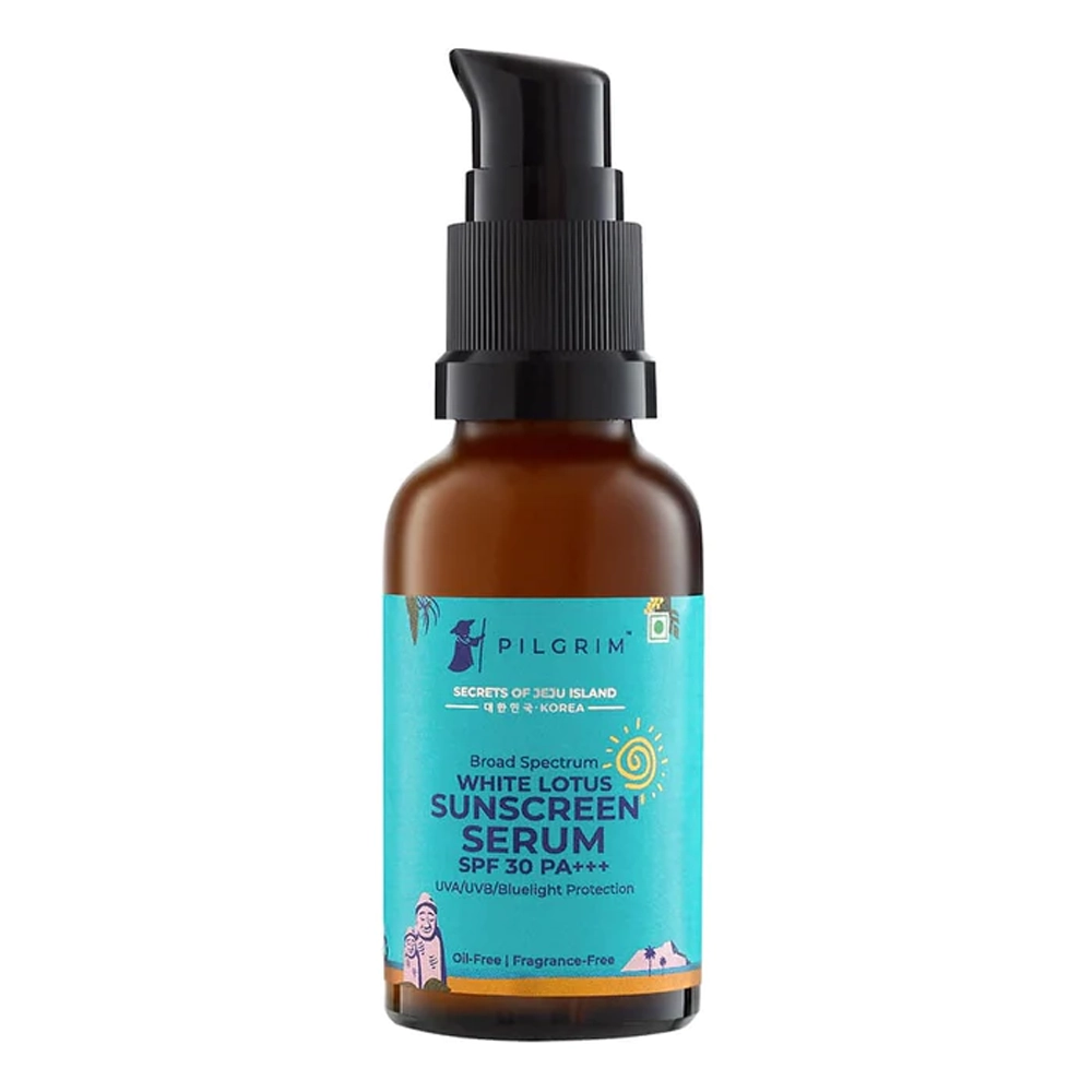 Pilgrim Secrets Of Jeju Island White Lotus Sunscreen Serum Spf 30Pa 30Ml