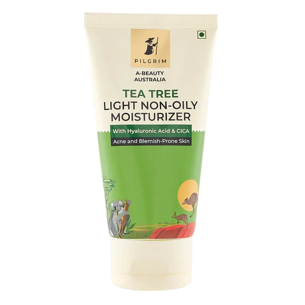 Pilgrim A-Beauty Australia Tea Tree Light Non-Oily Moisturizer With Hyaluronic Acid &Amp; Cica Acne &Amp; Blemish-Prone Skin 80G