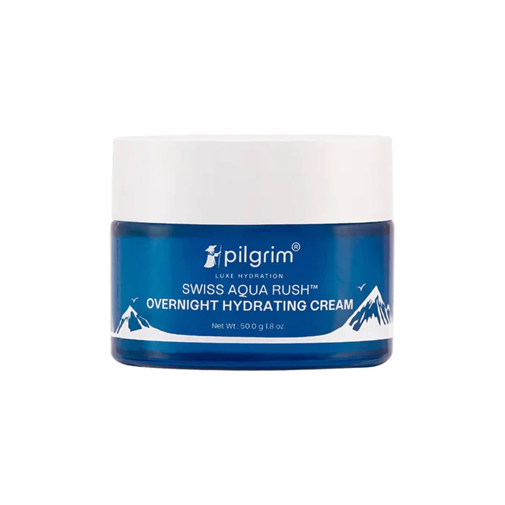 Pilgrim Luxe Hydration Swiss Aqua Rush Over Night Hydrating Cream 50G