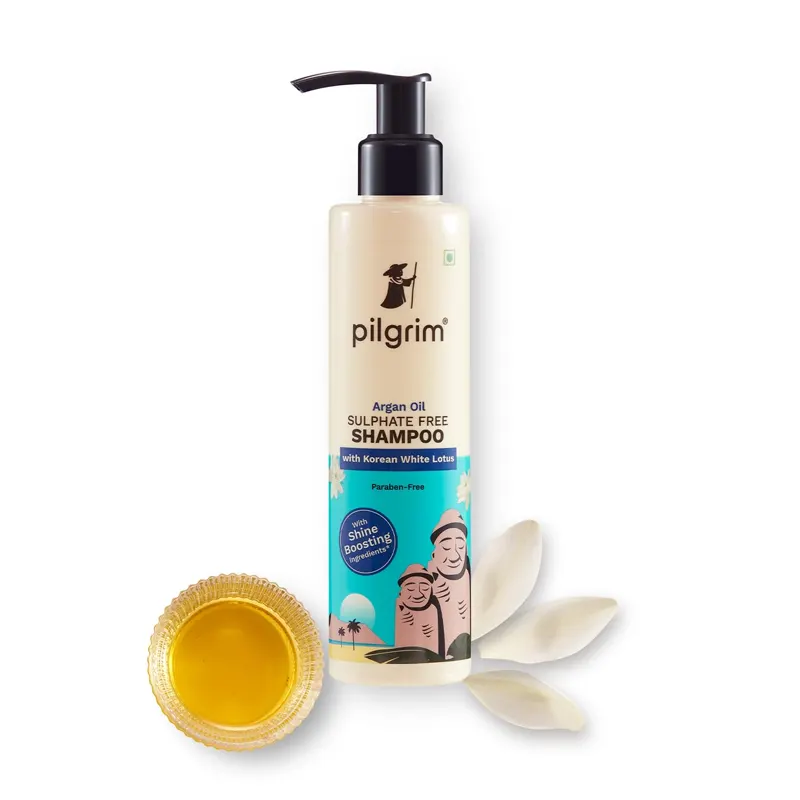 Pilgrim Argan Oil Sulphate Free Shampoo With Korean White Lotus 200Ml