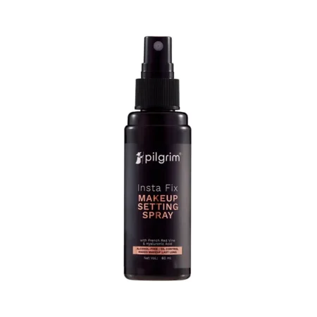 Pilgrim Insta Fix Makeup Setting Spray With French Red Vine & Hyaluronic Acid Alcohol-Free 60Ml