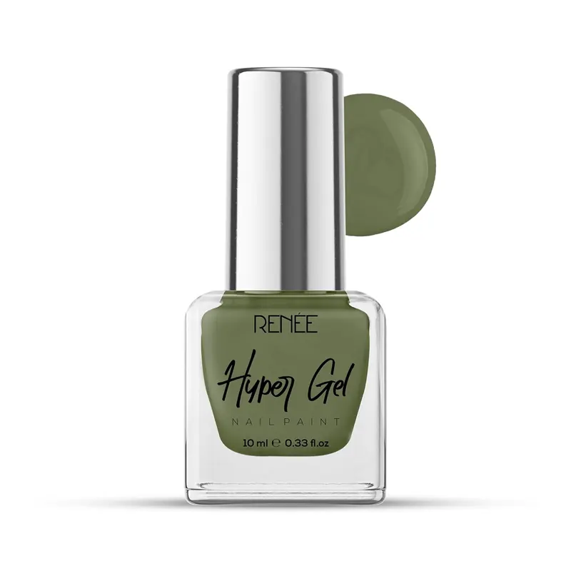 Renee Hyper Gel Nail Paint Olive Green 10Ml