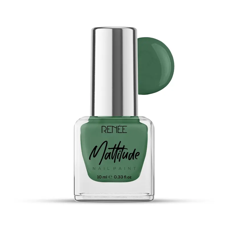 Renee Mattitude Nail Paint Moss Green 10Ml
