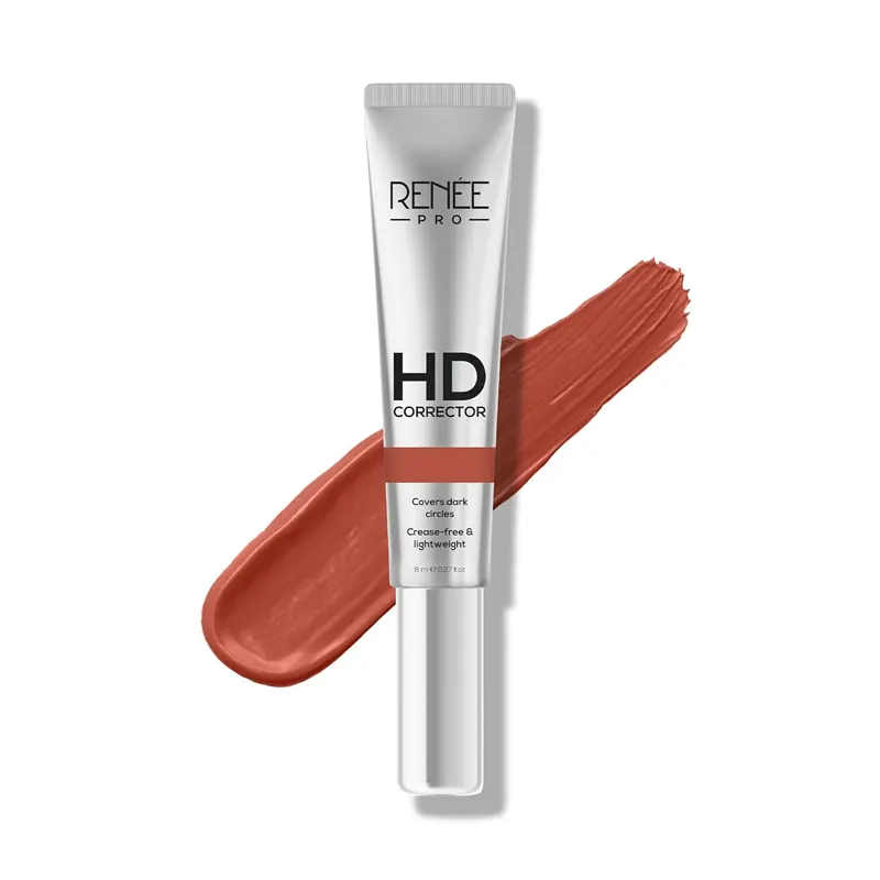 Renee Pro Hd Corrector Orange Covers Dark Circles Crease Free & Lightweight 8Ml