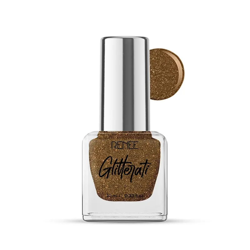 Renee Glitterati Nail Paint Copper Blaze 10Ml
