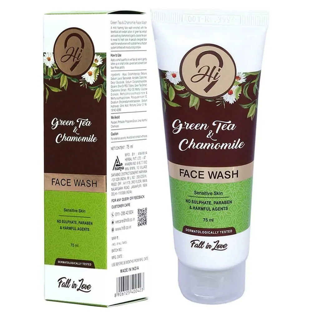 Hi 9 Green Tea & Chaomile Face Wash 75Ml