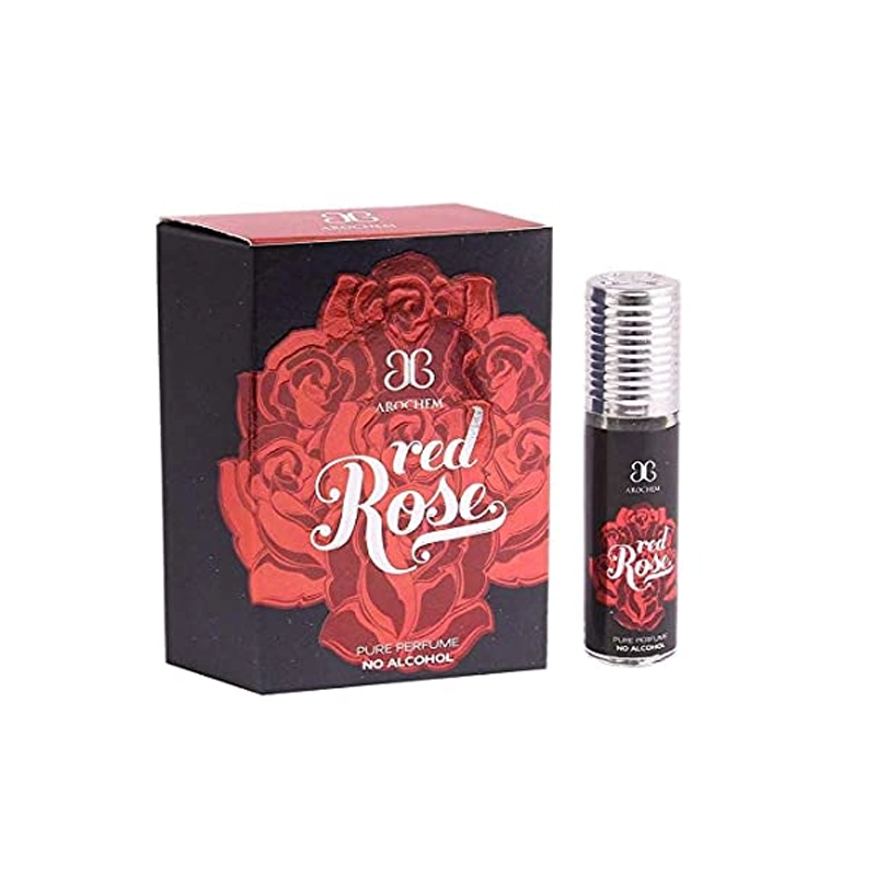 Arochem Red Rose Pure Perfume Roll On Attar 6Ml