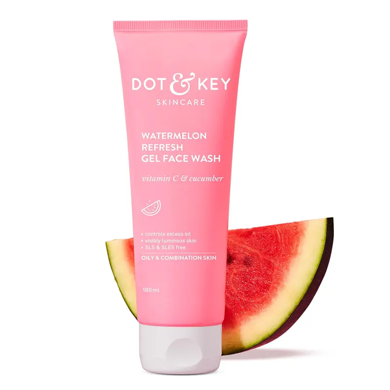 Dot & Key Water Melon Vitamin C & Cucumber Refresh Gel Face Wash 15Ml