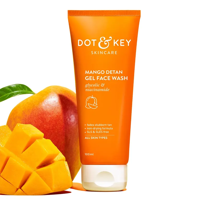 Dot & Key Mango Detan Gel Face Wash 100Ml