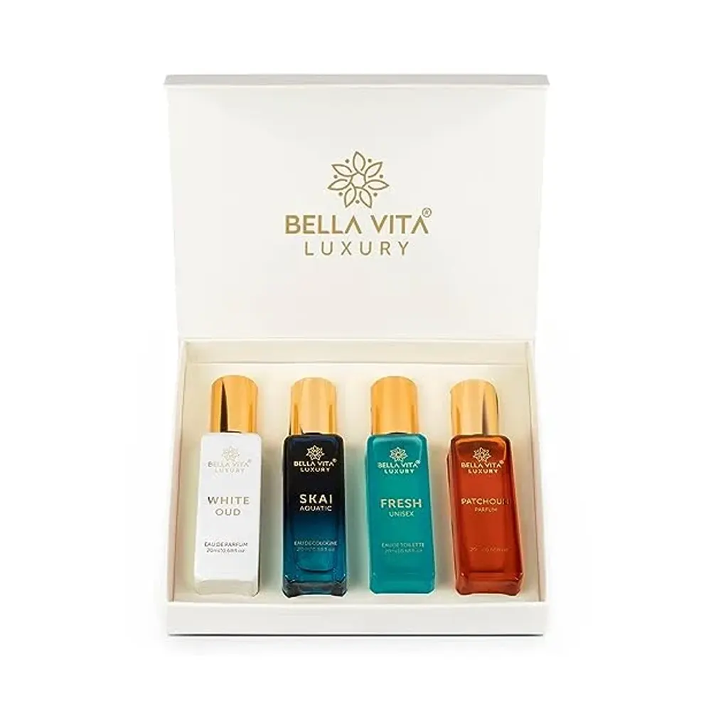 Bellavita Luxury Unisex Luxury Perfume Gift Set 4Nx20Ml