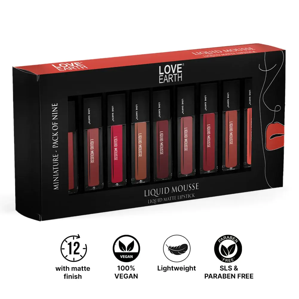 Love Earth Liquid Mousse Liquid Matte Lipstick 2Mlx9