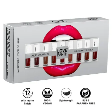 Love Earth Liquid Mousse 2.0 Liquid Matte Lipstick 2Mlx9