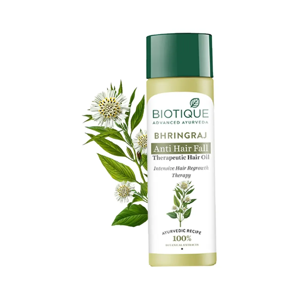 Biotique Advanced Ayurveda Bhringa & Amla Oil Grows New Hair Contains Ayuvedic Medicinal Herbs 100Ml