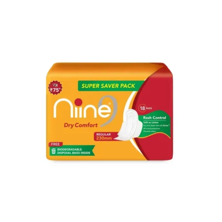 Nine Dry Comfort Rash Control Regular 230Mm 18N