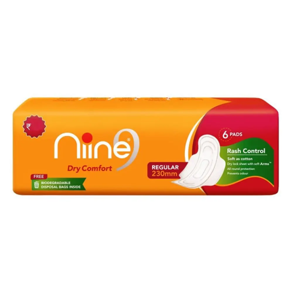 Nine Dry Comfort Rash Control Regular 230Mm 6N