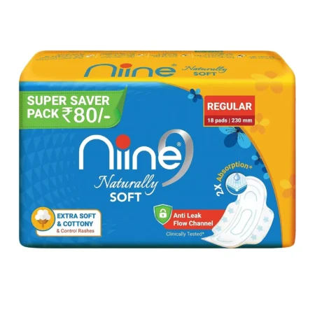 Nine Naturally Soft Regular Soft And Cottony Fresh Fragrance 18N