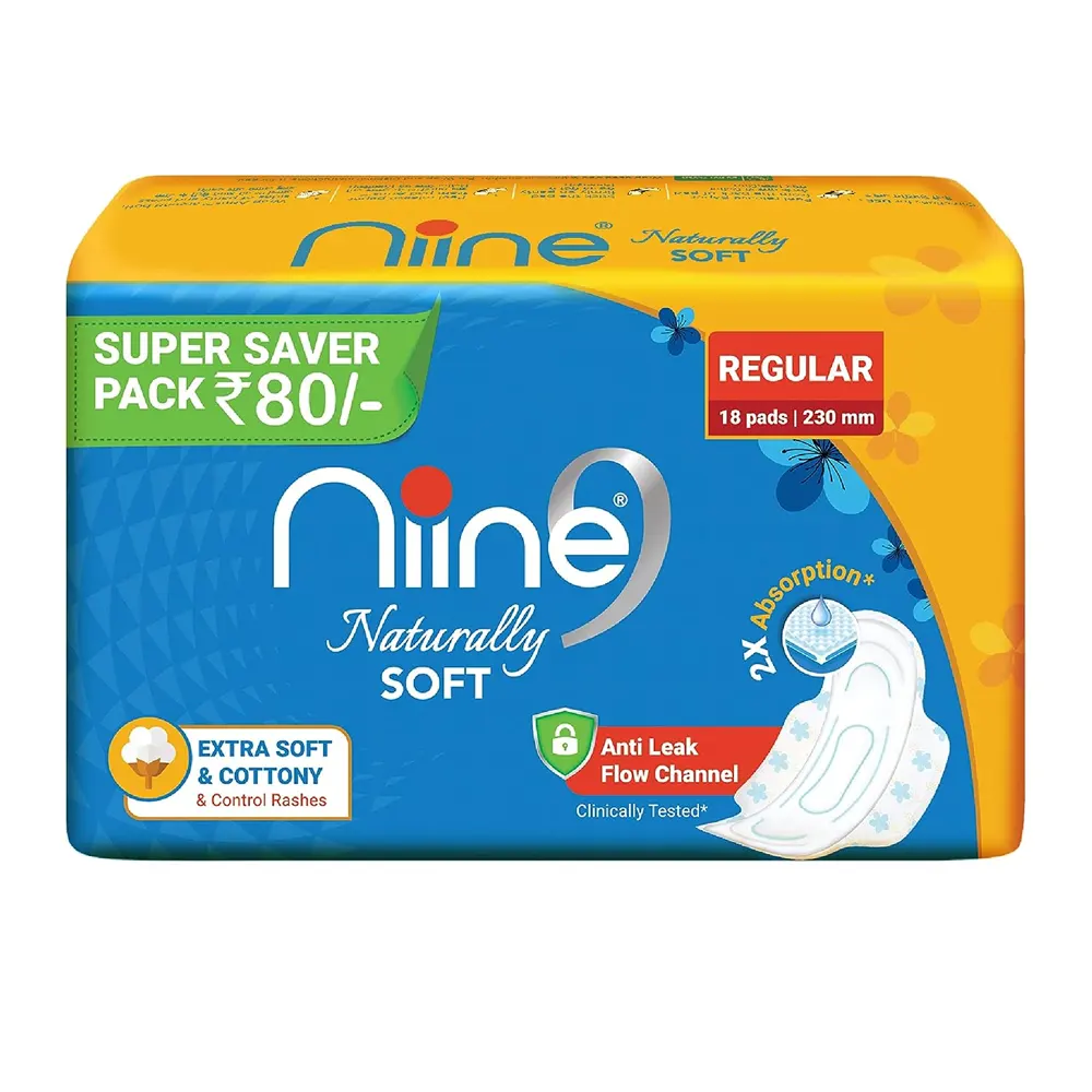 Nine Naturally Soft Regular Soft And Cottony Fresh Fragrance 18N