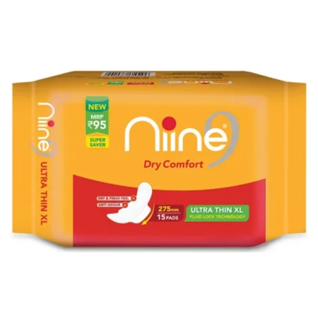 Nine Dry Comfort Ultra Thin Fluid Lock Tachnology 15Pads/Xl/275Mm