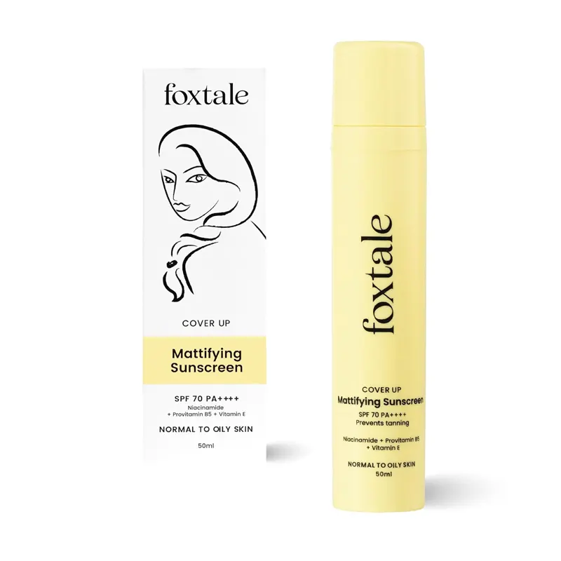 Foxtale Cover Up Mattifying Sunscreen Normal To Oily Skin 50Ml