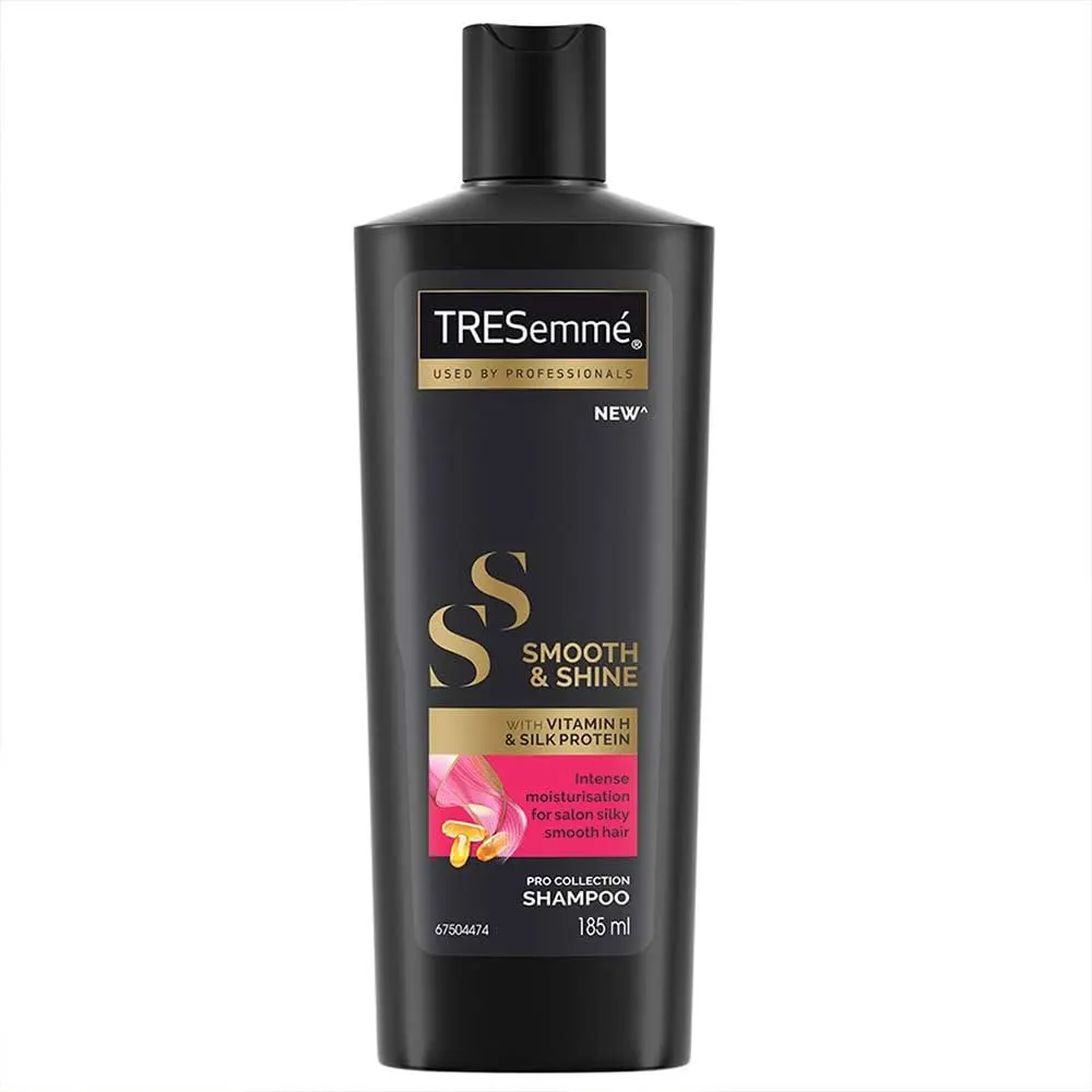 Tresemme Used By Professionals Smooth Shine Silk Protein Professional Shampoo 100% Smoother Hair With Shine In 1 Wash 85Ml