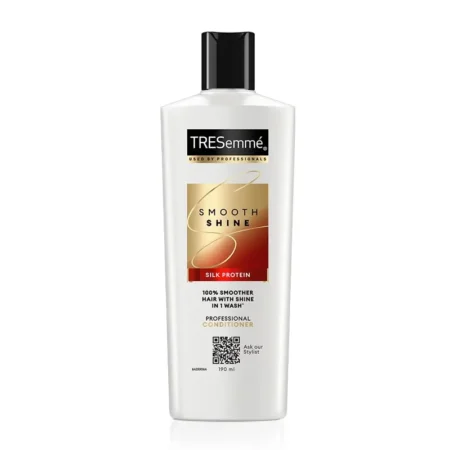 TRESEMME USED BY PROFESSIONALS SMOOTH SHINE PROFESSIONAL CONDITIONER SILK PROTEIN 100% SMOTHER HAIR WITH SHINE IN 1 WASH 190ML