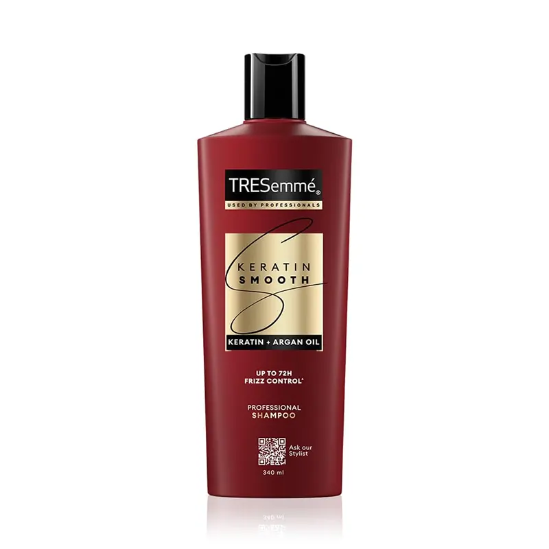 Tresemme Used By Professionals Keratin Smooth Professional Shampoo Up To 72H Frizz Control Keratin + Argan Oil 340Ml