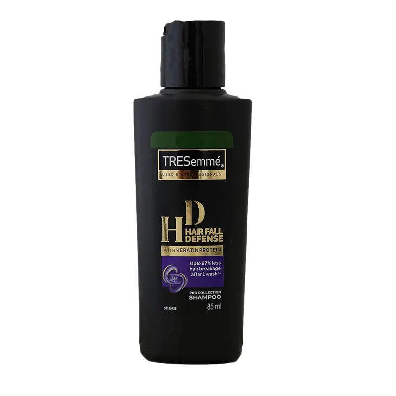 Tresemme Used By Professionals Hair Fall Defense+ Keratin Fillers Professional Shampoo Up To 98% Less Hair Breakage 85Ml