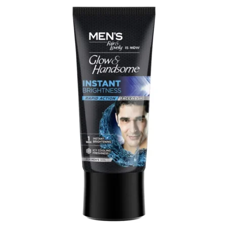 Fair & Lovely Mens Glow & Handsome Instant Brightness Rapid Action Face Wash 50G