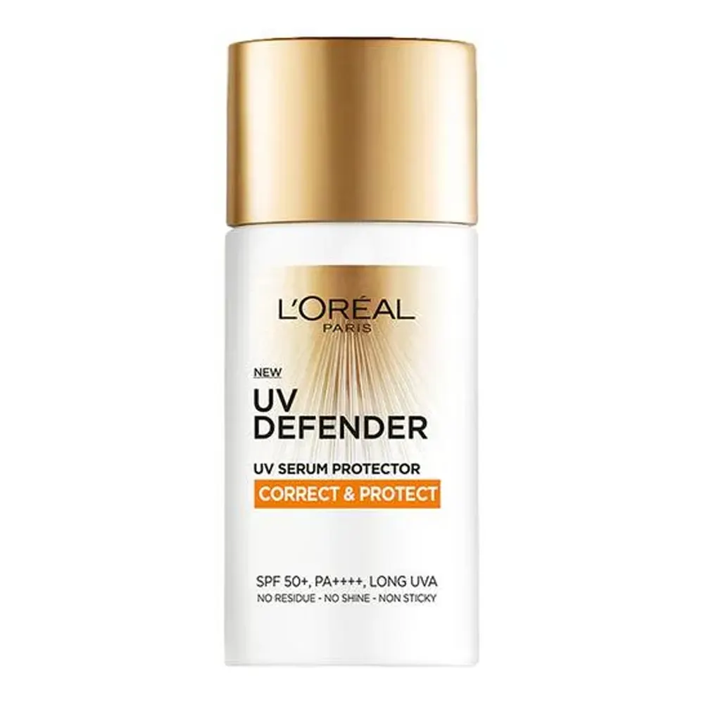 L'Oreal Paris Uv Defender Uv Serum Protector Spf 50+ Correct & Protect With Vitamin Cg 50Ml