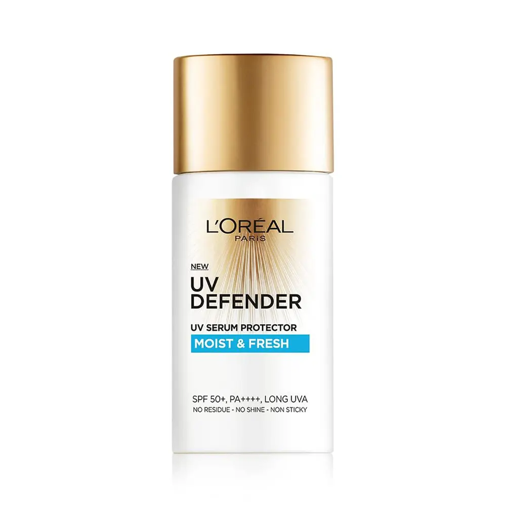 L'Oreal Paris Uv Defender Uv Serum Protector Spf 50+ Moist &Amp; Fresh With Hyaluronic Acid 50Ml