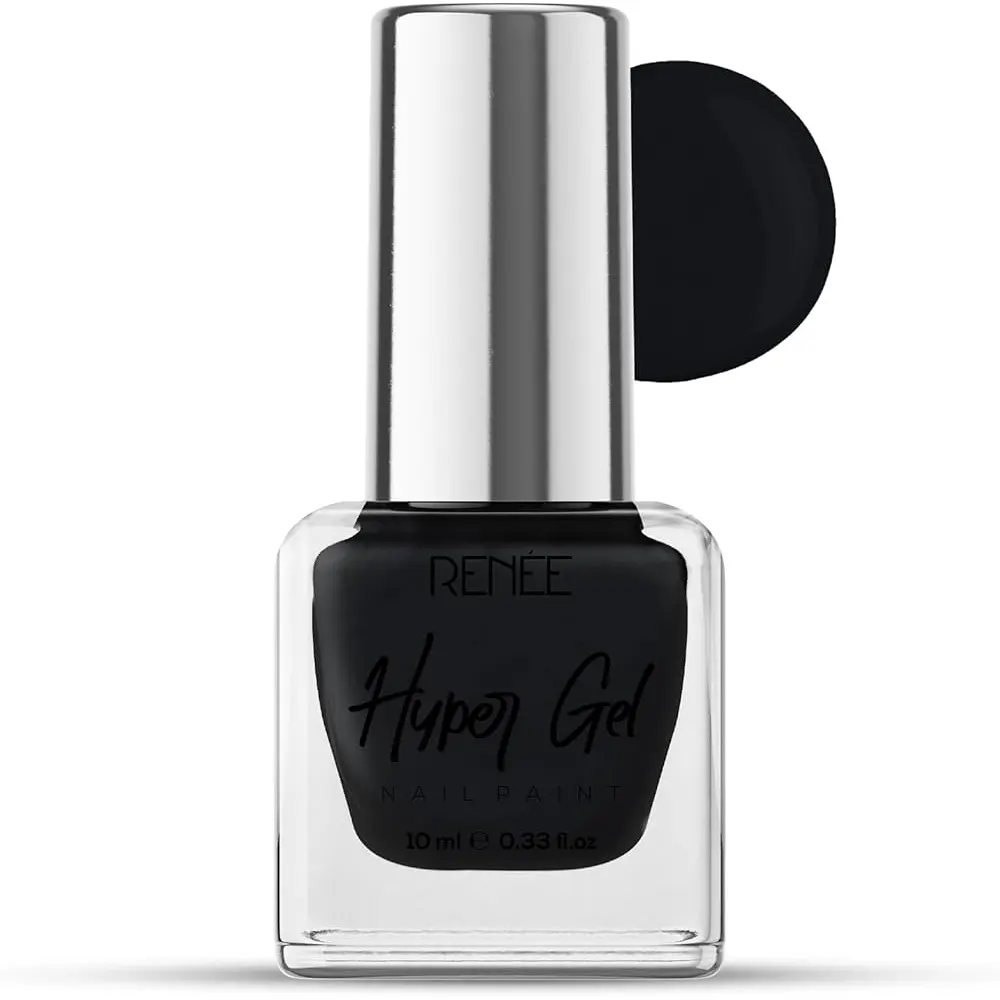 Renee Hyper Gel Onyx Black Nail Paint 10Ml