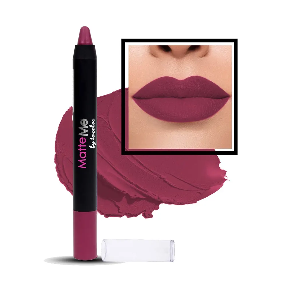 Incolor Matte Me Crayon Lipstick 26 Mauve On 2.3G