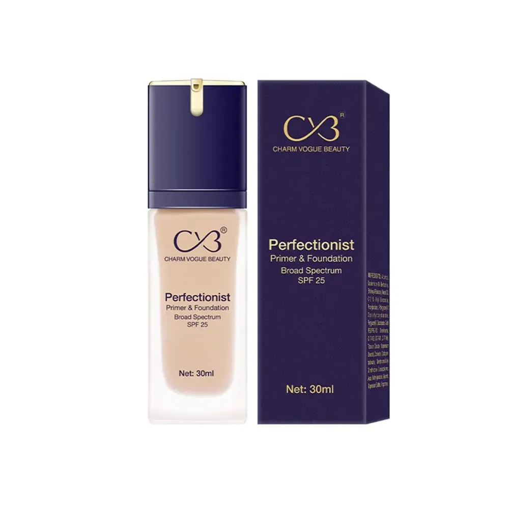 Cvb Perfectionist Primer And Foundation Broad Spectrum Spf 25 04 Natural Nude 30Ml