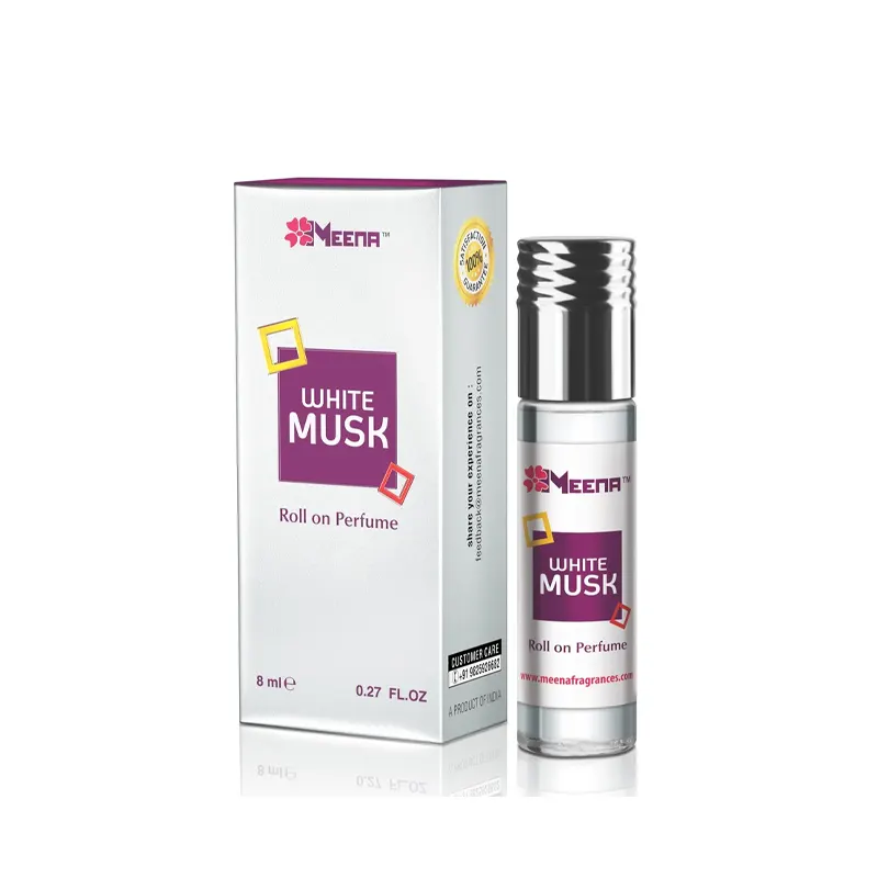 Meena White Musk Roll On Attar 8Ml
