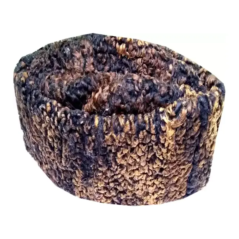 Topi Rampuri Leather High Quality Free Size Creem Colour