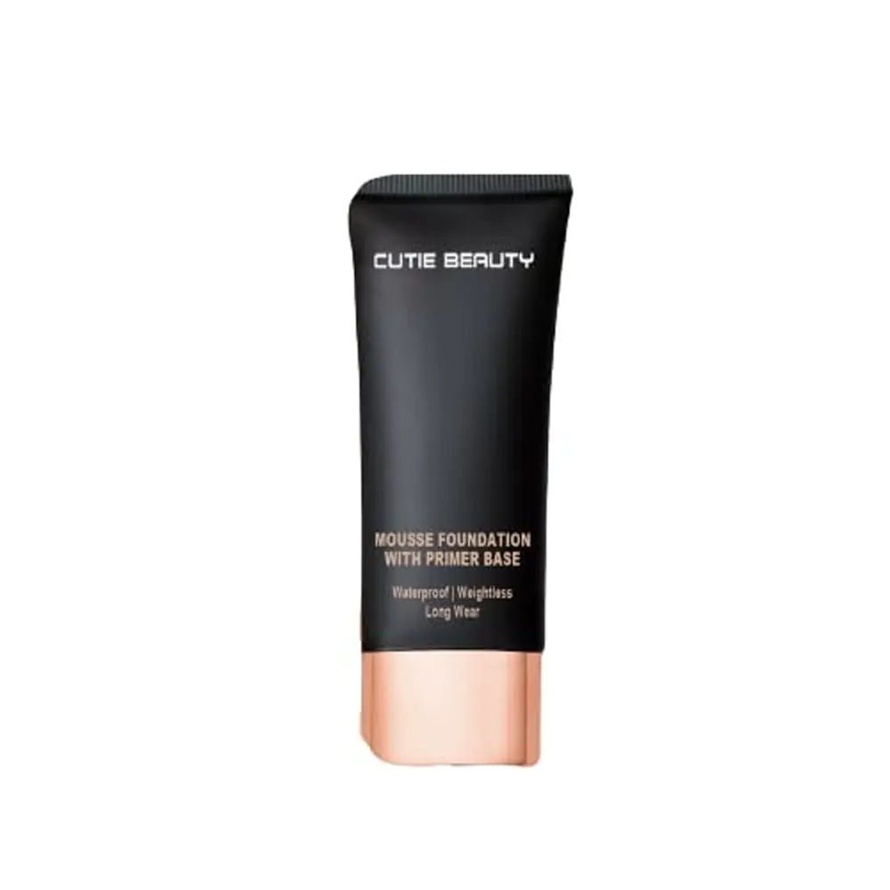 Cutie Beauty Mousse Foundation With Primer Base Waterproof 03 Natural Beige Cb-Fd602 30Ml