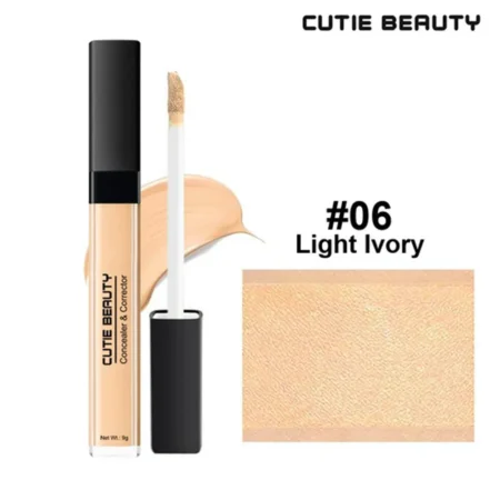 Cutie Beauty Professional Water Proof Liquid Concealer & Corrector 06 Light Ivory 6Ml