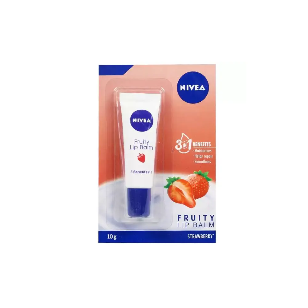 Nivea Fruity Lip Balm 3 Benefits In1 10G