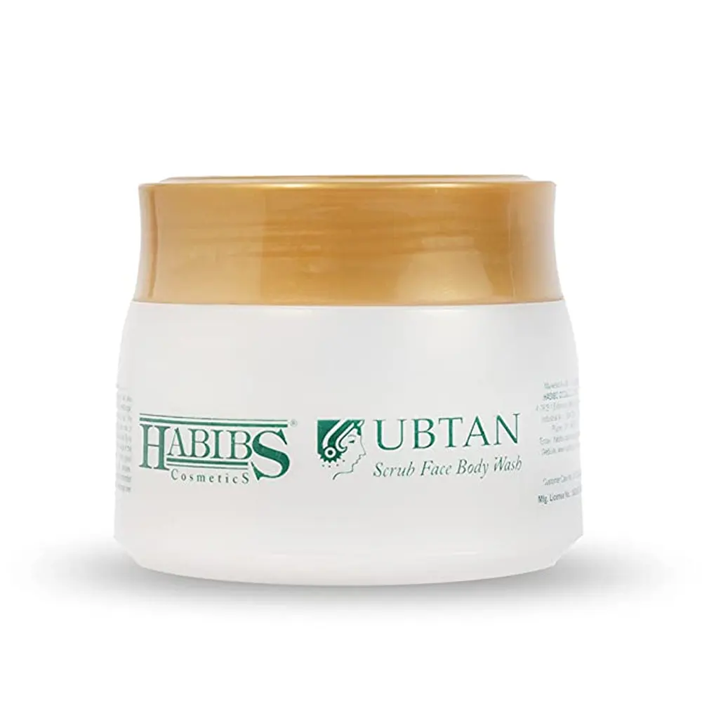 Habibs Cosmetics Ubtan Scrub Face Body Wash 100G