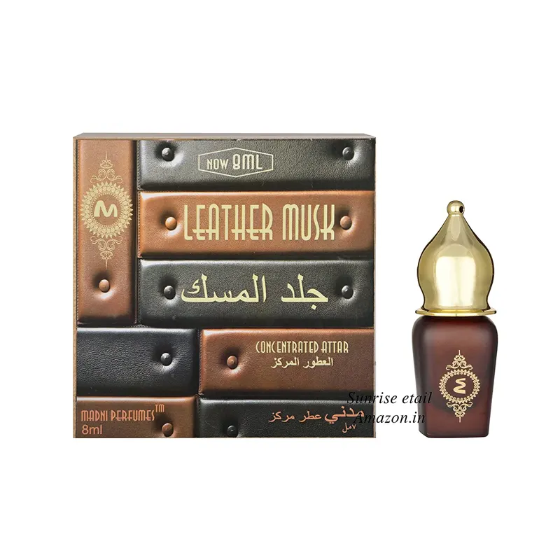 Madni Perfumes Leather Musk Concentrated Attar 8Ml