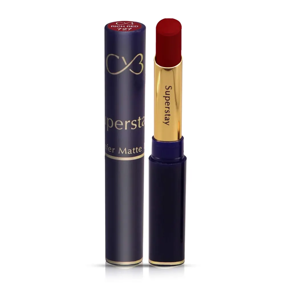 Cvb Super Stay Transfer Matte Lipstick 727 Rich Red 3.5G