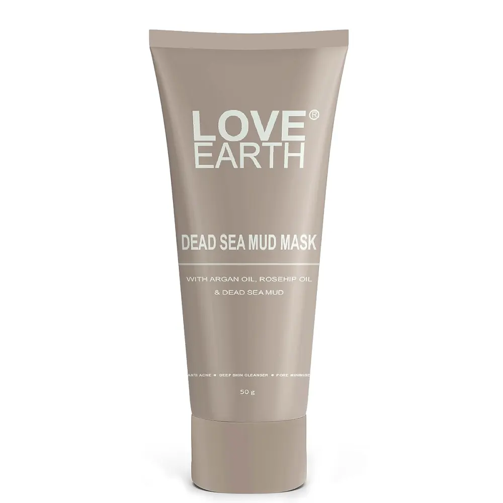 Love Earth Dead Sea Mud Mask Anti Acne Deep Skin Cleanser Pore Minimiser 50G