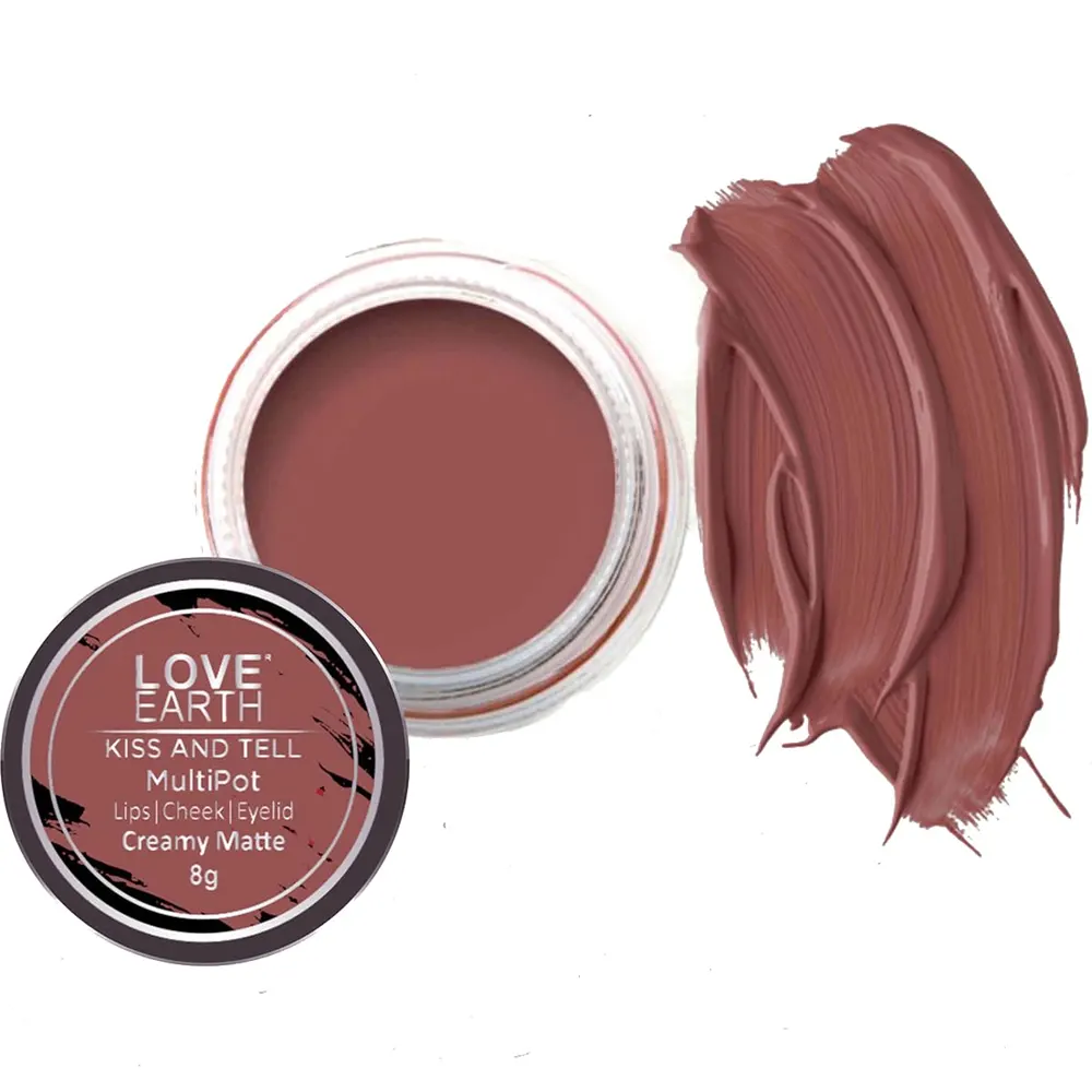 Love Earth Kiss And Tell Multi Pot Lips Cheek Eyelid Creamy Matte 8G