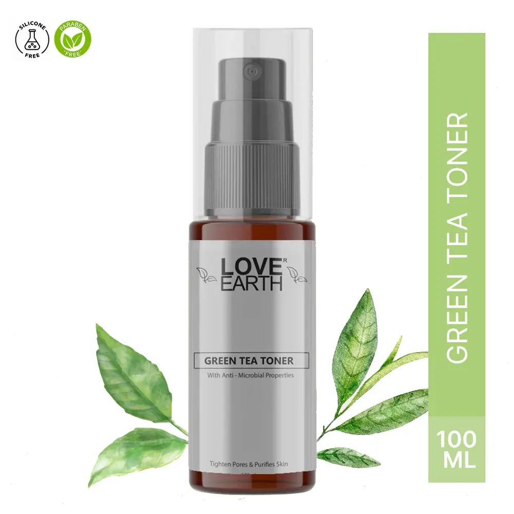 Love Earth Green Tea Toner With Anti Microbial Properties 100Ml