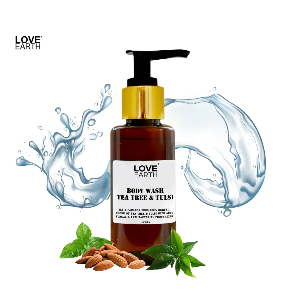 Love Earth Body Wash Tea Tree & Tulsi 100Ml
